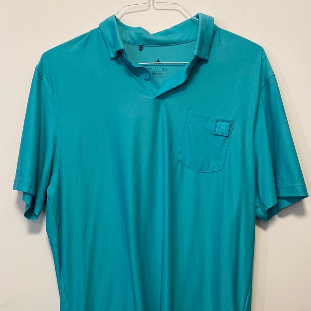 Adidas Teal Polo Shirt Classic Fit